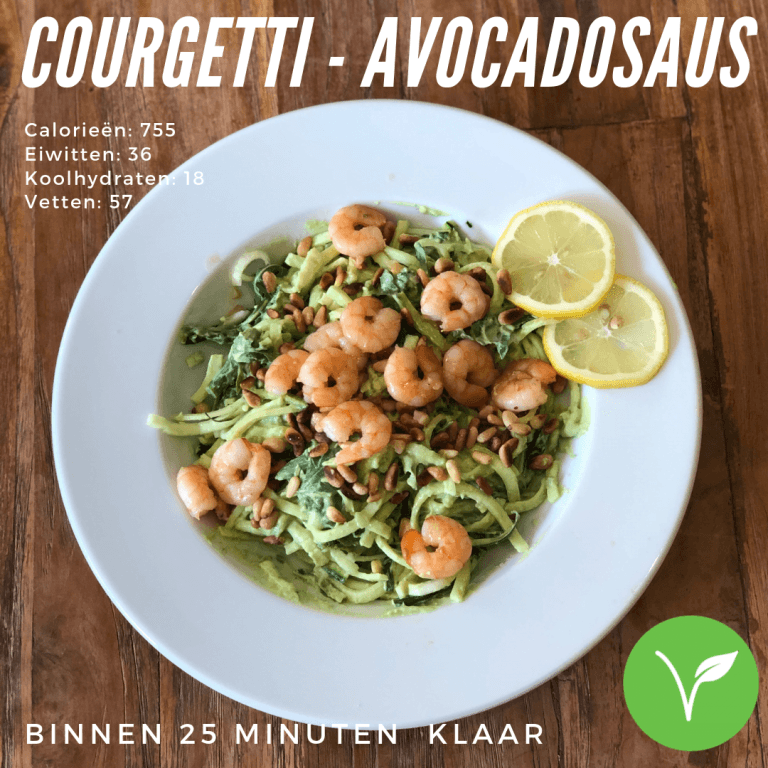 Courgetti met Avocadosaus